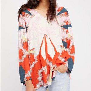 Free People Mixed Feelings Printed Tunic